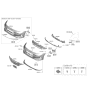 Diagram for 2021 Hyundai Elantra Bumper - 86511-AB000