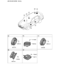 Diagram for Hyundai Elantra Car Speakers - 96330-AB000