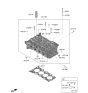 Diagram for 2023 Hyundai Elantra Cylinder Head - 208L5-2JK00