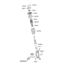 Diagram for 2005 Hyundai Azera Shock Absorber - 54611-3L040