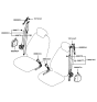 Diagram for Hyundai Azera Seat Belt - 88820-3L500-X6