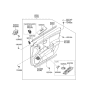 Diagram for 2006 Hyundai Azera Power Window Switch - 93575-3L000-3G