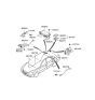 Diagram for 2005 Hyundai Azera Antenna - 96250-3L100-EB