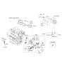 Diagram for Hyundai Azera Thermostat Housing - 25611-3C100