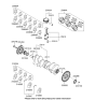 Diagram for Hyundai Entourage Crankshaft - 23111-3C230