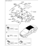 Diagram for 2005 Hyundai Azera Sun Visor - 85201-3L040-QS