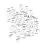 Diagram for 2006 Hyundai Azera Armrest - 89900-3L320-B9Q