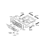 Diagram for 2006 Hyundai Azera Dash Panels - 84120-3L000