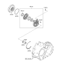 Diagram for Hyundai Azera Torque Converter - 45100-3A510