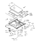 Diagram for 2010 Hyundai Azera Sunroof - 81610-3L000