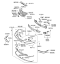 Diagram for 2008 Hyundai Azera Bumper - 86511-3L000