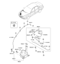 Diagram for Hyundai Azera Windshield Washer Nozzle - 98630-3L000-S7