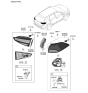 Diagram for Hyundai Tucson Back Up Light - 92403-D3500