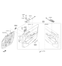 Diagram for 2019 Hyundai Tucson Door Handle - 82610-D3000-ZL5