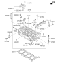 Diagram for 2019 Hyundai Sonata Hybrid Cylinder Head - 22100-2E280