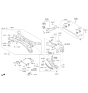 Diagram for 2019 Hyundai Tucson Rear Crossmember - 55405-D3550