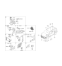 Diagram for Hyundai Tucson Parking Assist Distance Sensor - 99110-D3510