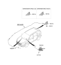 Diagram for 2021 Hyundai Tucson Antenna - 96210-D3250-EB