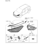 Diagram for Hyundai Tucson Headlight - 92101-D3500