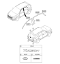 Diagram for 2020 Hyundai Tucson Emblem - 86310-D3500