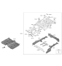 Diagram for 2019 Hyundai Tucson Floor Pan - 65100-D3500