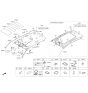 Diagram for Hyundai Tucson Sun Visor - 85201-D3140-UUE