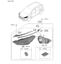 Diagram for 2021 Hyundai Tucson Light Control Module - 92190-D3750