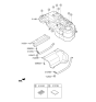 Diagram for Hyundai Tucson Fuel Tank Strap - 31211-D3000