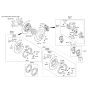 Diagram for Hyundai Tucson Brake Pad Set - 58302-D3A00