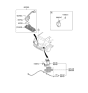 Diagram for Hyundai Tucson Parking Assist Distance Sensor - 95820-D3500