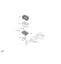 Diagram for 2021 Hyundai Tucson Battery Tray - 37150-D3500