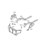 Diagram for 2005 Hyundai Accent Radiator Support - 64101-1E000