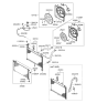 Diagram for 2005 Hyundai Accent Radiator - 25310-1E000