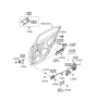 Diagram for 2008 Hyundai Accent Door Handle - 83650-1E050