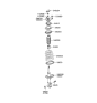 Diagram for 2006 Hyundai Accent Coil Spring Insulator - 54623-1G100