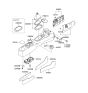 Diagram for Hyundai Accent Center Console Base - 84611-1E000-OR