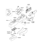 Diagram for 2006 Hyundai Accent Cup Holder - 84640-1E000-QS