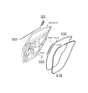 Diagram for 2008 Hyundai Accent Door Seal - 83120-1E001