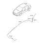 Diagram for 2005 Hyundai Accent Antenna - 96200-1E011