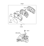 Diagram for 2005 Hyundai Accent Speedometer - 94001-1E240