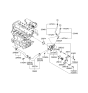 Diagram for 2001 Hyundai Tiburon Hose Clamp - 25473-23030