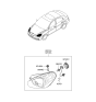 Diagram for Hyundai Accent Headlight - 92102-1E010