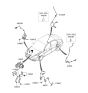 Diagram for 2007 Hyundai Accent ABS Sensor - 95671-1E100