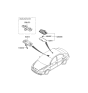 Diagram for 2007 Hyundai Accent Dome Light - 92800-1E000-QS