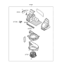 Diagram for 2005 Hyundai Accent Cabin Air Filter - 08790-1E000-A