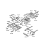 Diagram for Hyundai Accent Rear Crossmember - 65851-1E300