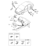 Diagram for Hyundai Accent Cigarette Lighter - 95121-1G050