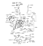 Diagram for 2001 Hyundai Tiburon Transfer Case Seal - 43119-28003