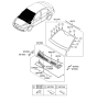 Diagram for 2007 Hyundai Accent Windshield - 86110-1E110