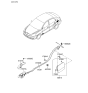 Diagram for 2006 Hyundai Accent Fuel Door - 69510-1E000